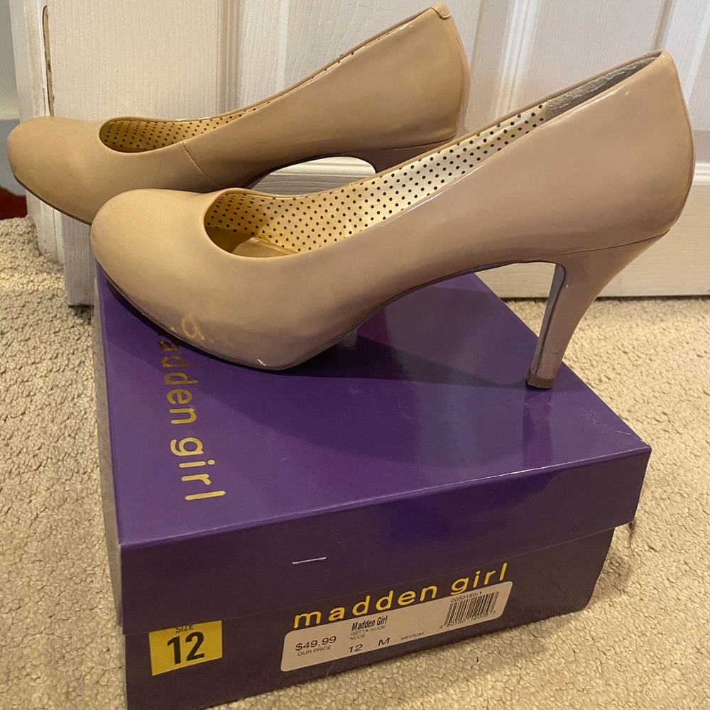 Madden Girl || Nude Heels || Size 12